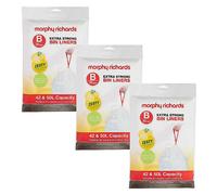 Morphy Richards Pack of 3 Lemon Scented Bin Liners for 42-50 Litre Bins