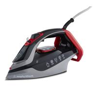 Morphy Richards Power Steam Elite 302012 Steam Generator Iron - Red/Black, 35g Steam Shot, Auto Shut Off, Anti-Calc