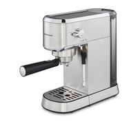 Morphy Richards Compact Espresso Machine, Dual Cup, 1L Water tank, Variable Steam Control and Milk Frother Wand, Ground Coffee and ESE Pod Compatible, Stainless Steel, 172022