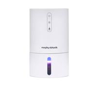 Morphy Richards PureFresh 0.9L Dehumidifier, Compact, Lightweight, Quiet, Ambient Lighting, For Bedrooms, Kitchens, Caravans, Window sills, White, 822000