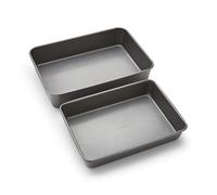 Morphy Richards Roasting Tin Set, 13x9 & 15x11, Heavy Duty Carbon Steel | Non-Stick, Textured Base | Oven, Dishwasher & Freezer Safe | Ideal for Family Roasts & Veg | 849001