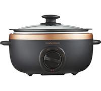 MORPHY RICHARDS Sear and Stew Oval Slow Cooker - Black, Black