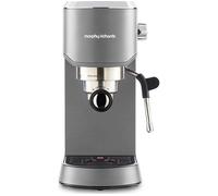 MORPHY RICHARDS Signature Espresso Coffee Machine - Grey, Silver/Grey