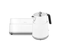 Morphy Richards Signature Kettle and Toaster Set, 1.5L Fast Boil Matte Finish Signature Kettle, 2 Slot Variable Browning Toaster, Matching Set, 3KW/1750W, White, 100704 | 245704
