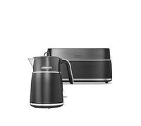 Morphy Richards Signature Grey 1.5L Kettle & 4 Slice Toaster Set Morphy Richards Grey
