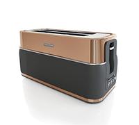 Morphy Richards Signature Opulent 4 Slice Toaster, 2 Slots, Browning Controls, Variable Width Slots, Removable Crumb Tray, Non Slip, 1800W, Copper, 245742