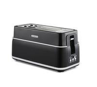 Morphy Richards Signature Opulent 4 Slice Toaster, 2 Slots, Browning Controls, Variable Width Slots, Removable Crumb Tray, Non Slip, 1800W, Black, 245744