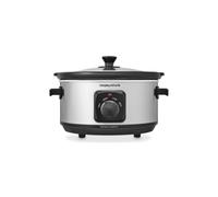 Morphy Richards Slow Cooker 3.5L Stainless Steel , 3 Heat Settings 460017