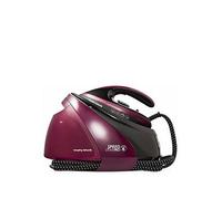 Morphy Richards SpeedSteam Pro Steam Generator Iron, Ceramic Soleplate, Autoclean, 70g to 120g Rates, 590g Boost, 7 Bar Pressure, 1.6L Water Tank, 1.8m Cord, 3000W, Black and Mulberry, 332102