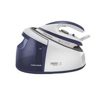 Morphy Richards SpeedSteam Steam Generator Iron, Non Stick Ceramic Soleplate, 240g Boost, 140g Output, 5.5 Bar Pressure, Detachable 1.7L Water Tank, 3000W, White and Purple, 333202