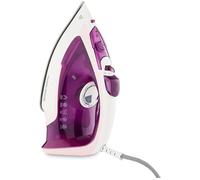 Morphy Richards Steamflow Turbo Steam Iron, Non Stick Ceramic Soleplate, 35g Output, Temperature Controls, Anti-Scale and Drip, 320ml Water Tank, 2400W, Pink, White and Amethyst, 302011