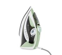 Morphy Richards Steamflow Turbo Steam Iron, Non Stick Ceramic Soleplate, 35g Output, Temperature Controls, Anti-Scale and Drip, 450ml Water Tank, 2.5M Cable, 2400W, Green and Grey, 302010