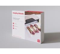 Morphy Richards Vacuum Food Sealer Bags, Large, 50 Bags, Food Sealer Accessory for 432040, Pre Cut Bags, Airtight Protection, LFGB Approved, 433001