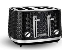 Morphy Richards Vector 4 Slice Toaster 248131 Black Four Slice Toaster Black Toaster