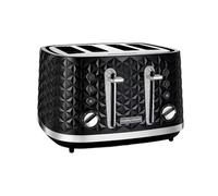 Morphy Richards Vector 4 Slice Toaster in Black with Patterned 3D Finish 248131