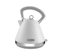 Morphy Richards Vector Pyramid Kettle, 1.5L, 3kW Rapid Boil, Anti Limescale Filter, Boil Dry Protection, Water Window, Pull Ring Removeable Lid, 360
