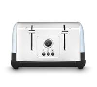 Morphy Richards Venture 4 Slice Toaster, High Lift Function, Cancel, Defrost and Reheat, Removeable Crumb Tray, 1800W, Duck Egg, 240136, Black