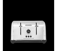 Morphy Richards Venture Brushed 4 Slice Toaster - Brushed Stainless Steel - Defrost Setting - High Lift Feature - 240130
