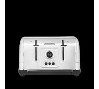 Morphy Richards Venture Brushed 4 Slice Toaster - Brushed Stainless Steel - Defrost Setting - High Lift Feature - 240130