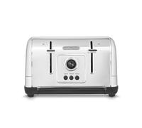 Morphy Richards Venture Brushed 4 Slice Toaster - Brushed Stainless Steel - Defrost Setting - High Lift Feature - 240130