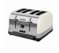 Morphy Richards Venture Cream 4 Slice Toaster Defrost Setting High Lift Fea...