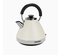 Morphy Richards Venture Cream Pyramid Kettle 1.5L 3kW Rapid Boil 100132