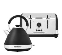 Morphy Richards Venture Kettle And Toaster Black Set