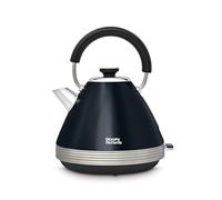 Morphy Richards Venture Pyramid Kettle, 1.5L, 3KW Rapid Boil, Easy View Water Window, Removable Limescale Filter, 360 Cordless Base, Onyx and Nickel, 100334
