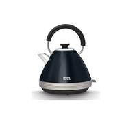 Morphy Richards Venture Pyramid Kettle, 1.5L, 3KW Rapid Boil, Easy View Water Window, Removable Limescale Filter, 360 Cordless Base, Onyx and Nickel, 100334