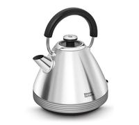 Morphy Richards Venture Pyramid Kettle, 1.5L, 3KW, Removable Filter, 360 Degree Base, Viewing Window, Polished Stainless Steel and Nickel, 100333