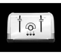 Morphy Richards Venture Retro 4 Slice Toaster, Radio Dial, Variable Browning Control, Width Slots, Removable Crumb Tray, 1900W, Polished and Nickel, 240333