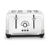 Morphy Richards Venture Retro 4 Slice Toaster, Radio Dial, Variable Browning Control, Width Slots, Removable Crumb Tray, 1900W, Polished and Nickel, 240333