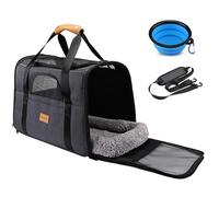 Morpilot Large Soft Sided Cat Carrier for Large, Medium Cats and Puppies up to 20 lbs, Pet Carrier with Safety Zippers