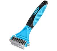 Morpilot Dog Brush Cat Brush - 23+12 Double Sided Deshedding Tool Undercoat Rake Slicker Brush, Grooming Comb Dematting Tool Shedding Brush for Long Hair Pets Reduce Hair Loss by up to 90%