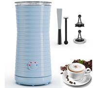 Morpilot Electric Milk Frother, Automatic Milk Frother, 4-in-1, Suitable for Hot and Cold Milk Frother, Latte, Cappuccino, Macchiato, Blue