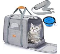 Morpilot Transport Box Cat Transport Boxes, Foldable Cat Bag Transport Bag, Dog Carry Bag, Transport Bag with Adjustable Shoulder Strap, Cat Box for Cats, Small Dog, Puppy, L