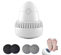 Morrat Foot Grinder - Electric Callus Remover for Feet with Dual Roller Heads, USB Rechargeable & Vacuum Adsorption - Portable Pedicure Tool for Dead Skin & Hard Dry Heels (1pcs)
