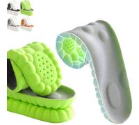 Morrat Insole, 2 Pair 4D Cloud Technology Insole Super Soft Comfort Insoles, U-Shape Memory Foam Insoles for Women Men Shock-Absorbing Foot Support Insoles(Green,45-46)