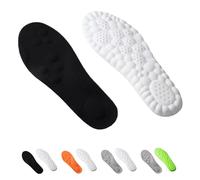Morrat Insole, Soft 4d Cloud Technology Insole, Memory Foam Insoles Shock-Absorbing Foot SupportInsoles for Women Men(Black,35-36)