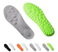 Morrat Insole, Soft 4D Cloud Technology Insole, Memory Foam Insoles Shock-Absorbing Foot SupportInsoles for Women Men (Green, 9.5-10.5（Women）)