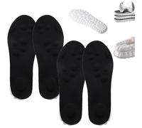 Morrat Insole, Steppers Insoles for Men/Women, 4D Cloud Insoles Memory Foam Shoe Inserts with Arch Support Shock Absorption (2pair Black,39-40)