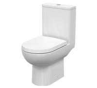 Morridge Contemporary Round Compact Rimless Toilet Pan and Cistern - 800 x 375 x 620mm
