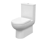 Morridge Contemporary Round Rimless Toilet Pan and Cistern - 800 x 375 x 660mm