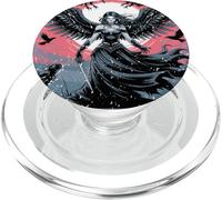 Morrigan Goddess of War and Fate with Ravens and Wings PopSockets PopGrip for MagSafe