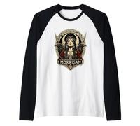 Morrigan Raven Goddess Celtic Dark Mythology Art Raglan Baseball Tee