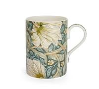 Morris & Co 12oz Coffee Mug with Handle - Pimpernel | Porcelain - Dishwasher and Microwave Safe | Novelty Cup for Coffee, Tea, Hot Choco - Elegant for Brunch, Parties, Breakfast