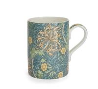 Morris & Co 12oz Coffee Mug with Handle - Seaweed Seaglass | Porcelain - Dishwasher and Microwave Safe | Novelty Cup for Coffee, Tea, Hot Choco - Elegant for Brunch, Parties, Breakfast