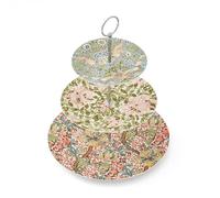 William Morris & Co 3 Tier Cake Stand, Strawberry Thief, Honeysuckle