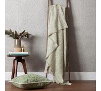 Morris & Co. Acorn Throw - Heritage Faux Mohair Tonal Jacquard Blanket (Sage - 130x170cm)
