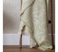 Acorn Tonal Woven Faux Mohair Throw Sage